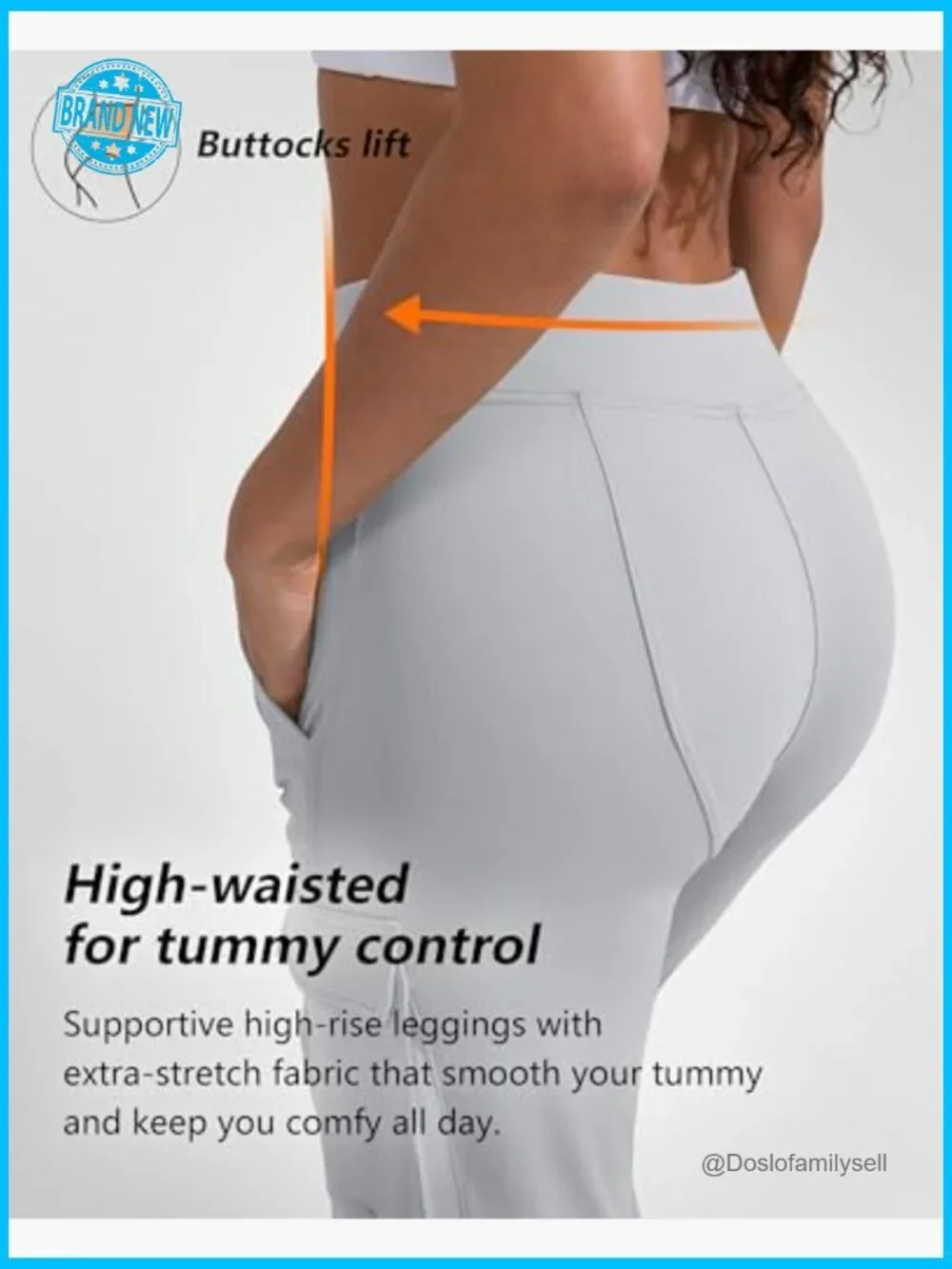 High Waist Cargo Yoga Pants Women Joggers Loose Leggings with Pockets
